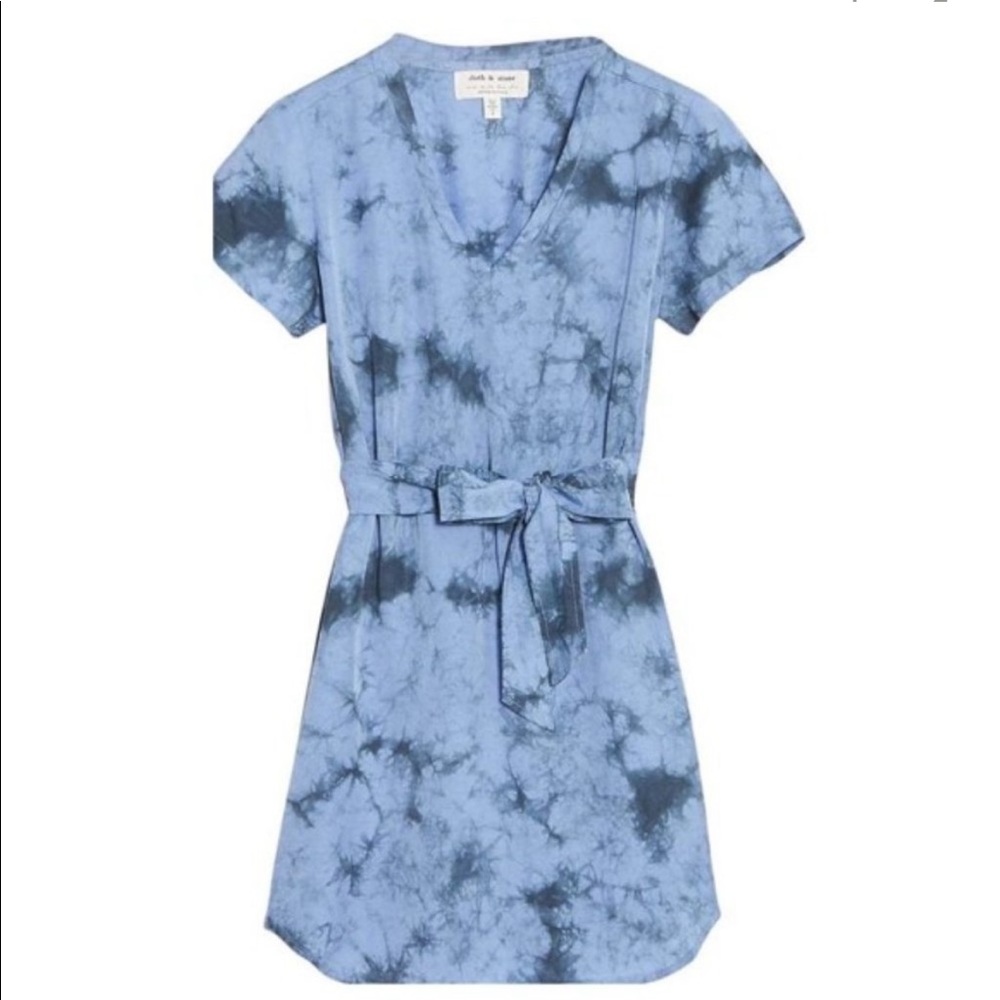Anthropologie Cloth & Stone Liv Tie Dye Dress NWOT